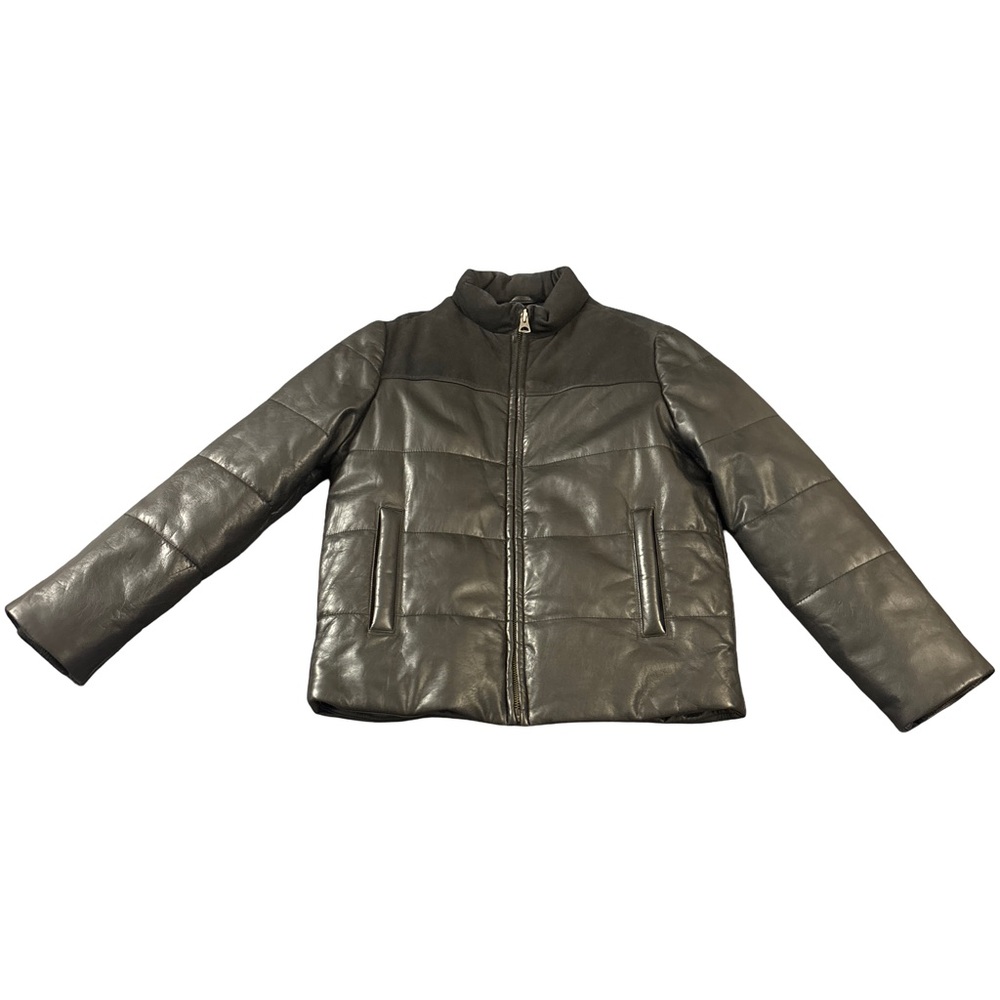 H&M Edition Leather and Suede Puffer